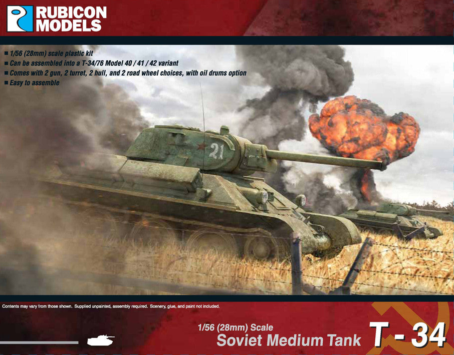 280013 T-34/76 – Early & Mid War – Rubicon Models USA