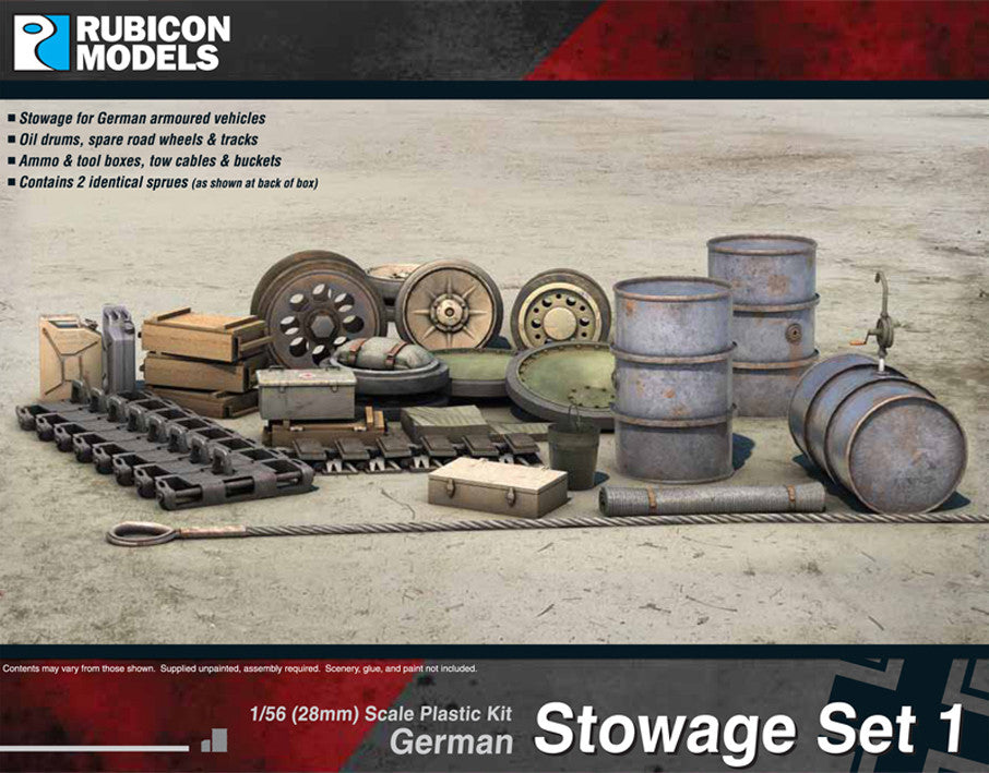 RubiconModels German Stowage Set 1 – Zubehör Für Modellbau & Dioramen