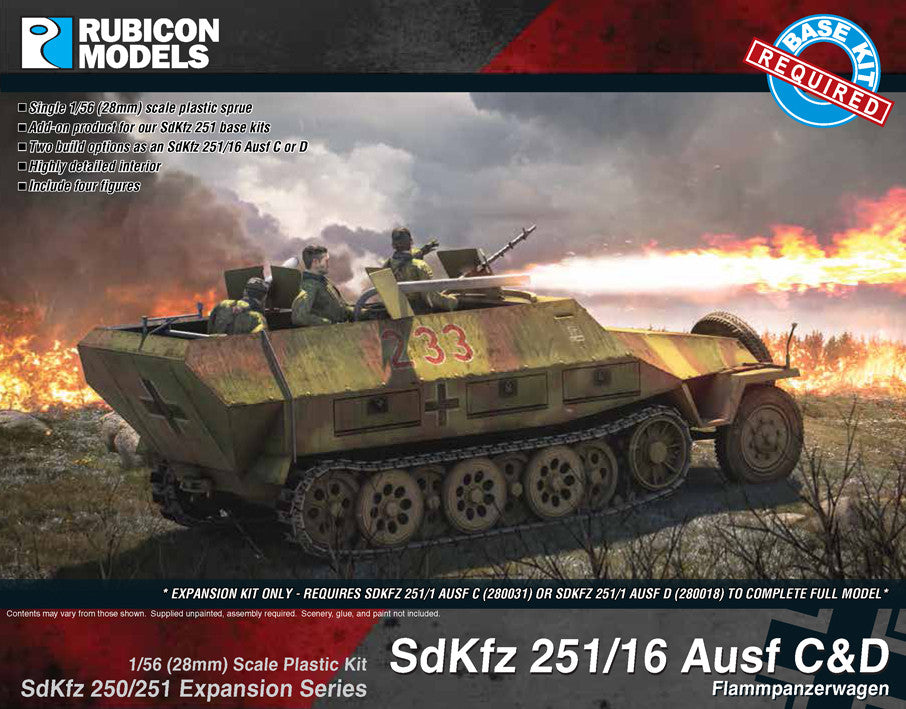 280040 SdKfz 251/16 Ausf C/D Expansion Set – Rubicon Models USA