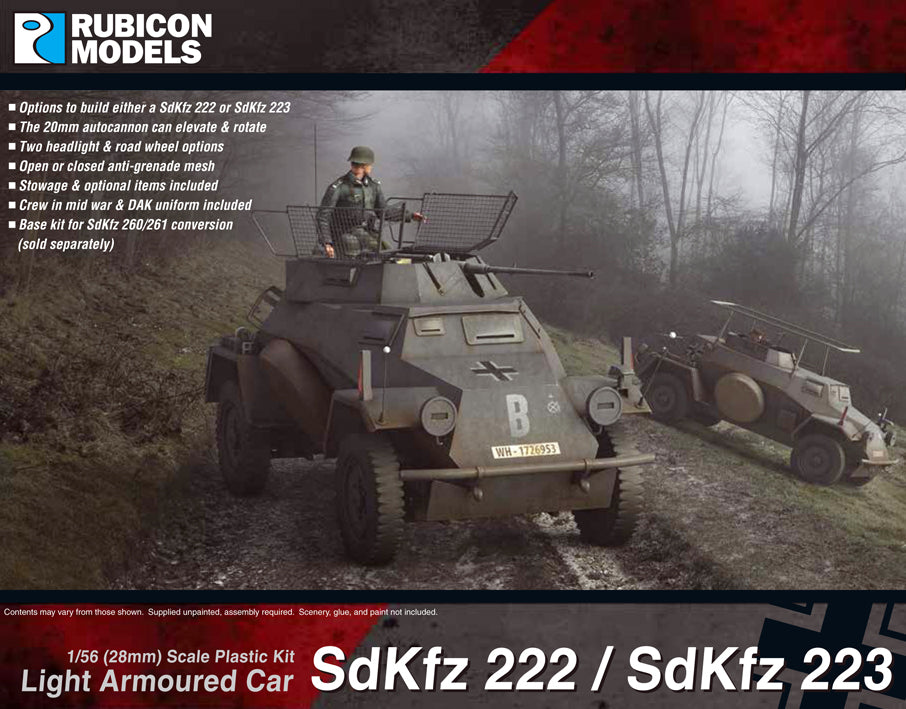 280062 SdKfz 222/223 Light Armoured Car – Rubicon Models USA