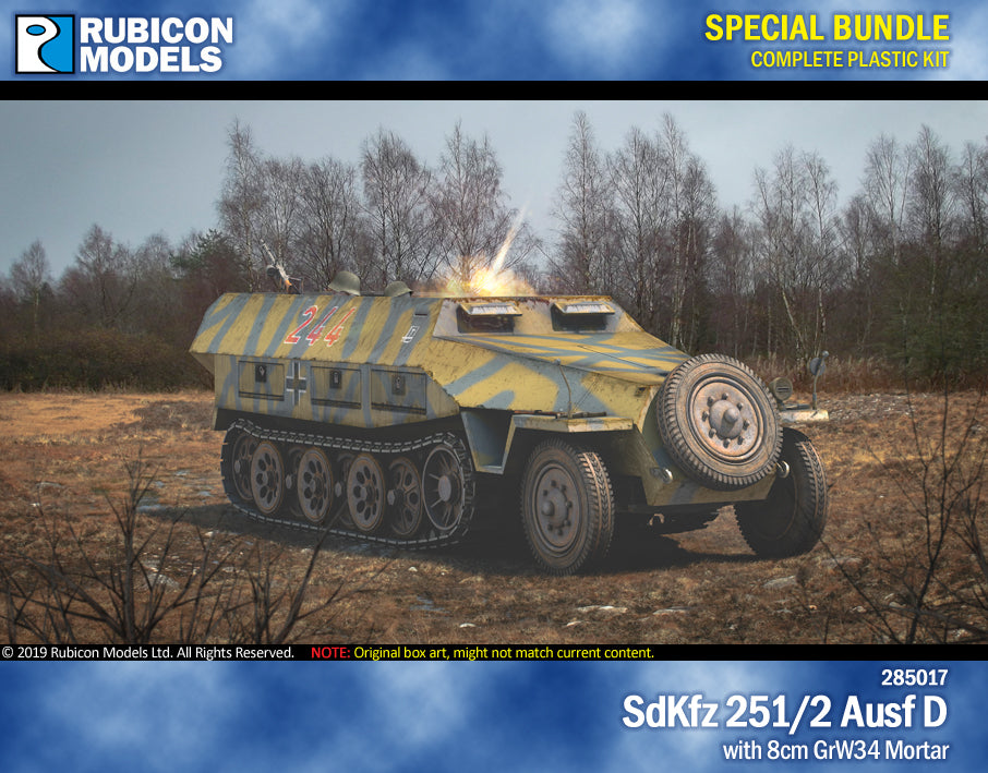 SdKfz 251/2 Ausf D with 8cm GrW34 Mortar Bundle: 280018+280043