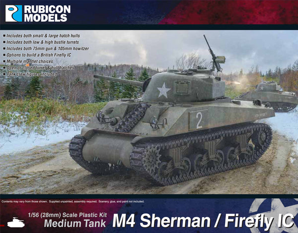 M4 Sherman / Firefly IC with T34 Calliope Tank Mounted MRL Bundle