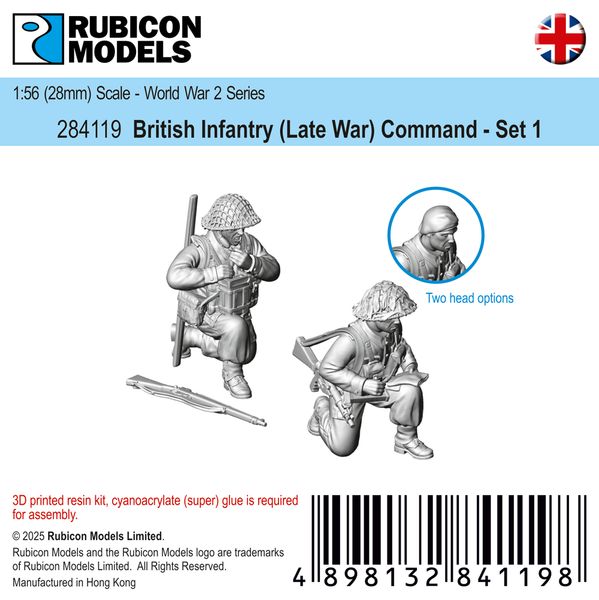 284119 British Infantry(Late) Commander- Resin
