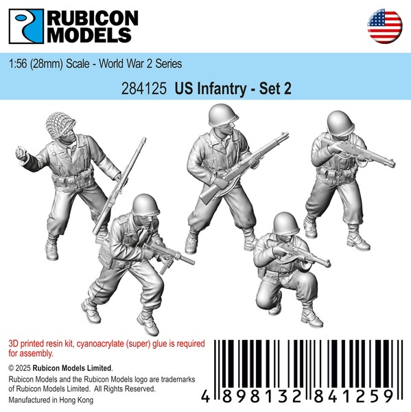284125 US Infantry Set 2- Resin