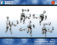 284127 Soviet Infantry Set 1- Resin