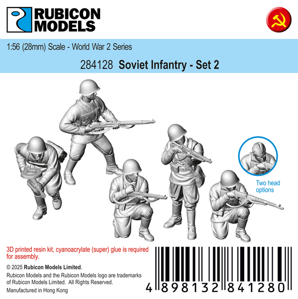 284128 Soviet Infantry Set 2- Resin