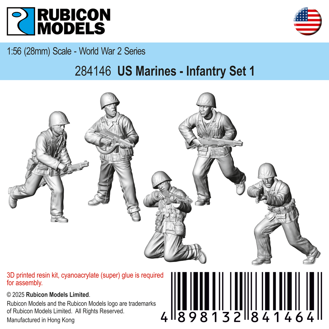 284146 US Marines Infantry Set 1- Resin – Rubicon Models USA