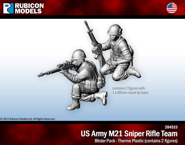 284515 US Army with M21 Sniper Rifle Team- Thermoplastic