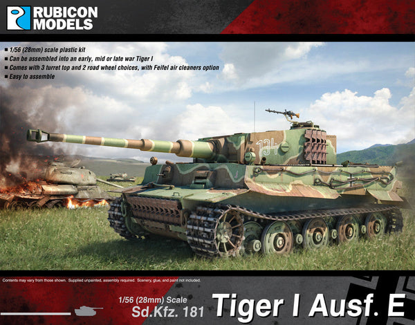 Tiger I Ausf E and Extra Detail Track Link with Rubber Rim Wheels Bundle