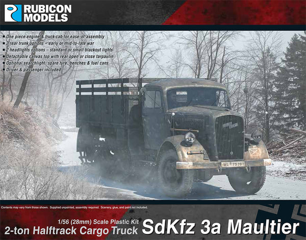 280046 SdKfz 3a Maultier 2 ton Half-Track Cargo Truck