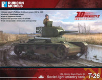 Soviet T-26 Light Infantry Tank- 3 Piece Special