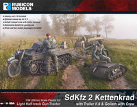 280071 SdKfz 2 Kettenkrad with Trailer if.8 & Goliath with Crew
