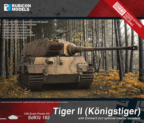 280100 King Tiger with Zimmerit