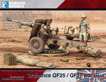280115 Ordnance QF25 / QF17 pdr Gun Howitzer & AT-Gun with Limber & Crew