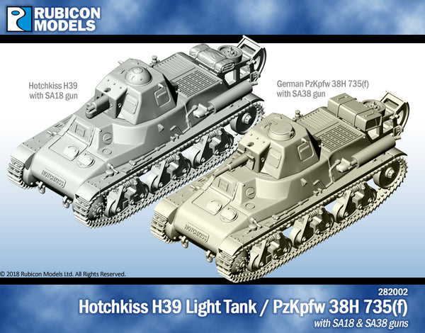 282002 Hotchkiss H39 Light Infantry Tank- Resin