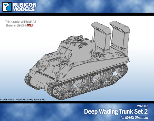 282007 Deep Wading Trunk Set 2 M4A2- Resin