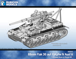 282022 88mm Flak 36 auf PzKpfw IV Ausf H Kit- Resin