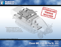 282026 20mm MG 151-20 Fla SL 151- Pewter DISCONTINUED