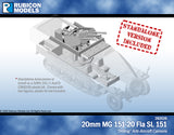 SdKfz 251/1 Ausf D (aka 251D) and 20mm MG 151-20 Fla SL 151 Conversion Kit Bundle