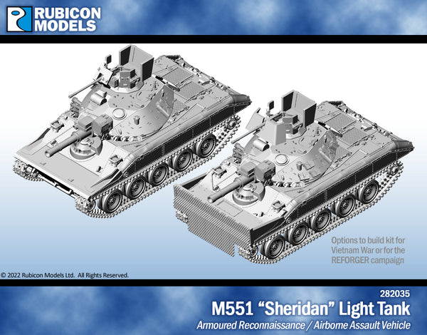 282035 M551 Sheridan Light Tank- Resin+Thermoplastic
