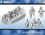 284001 US Infantry Seated (Set 1)- Pewter