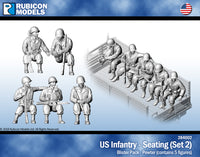 284002 US Infantry Seated (Set 2)- Pewter