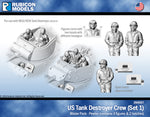 284007 US Tank Destroyer Crew (Set 1)- Pewter