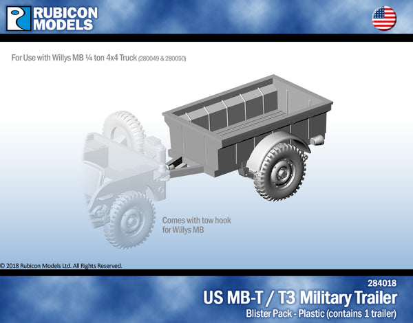 284018 US Jeep MB-T / T3 Military Trailer