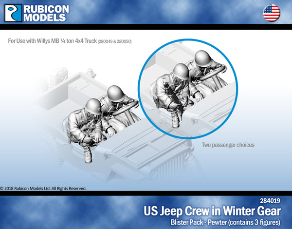 284019 US Jeep Crew - US Infantry in Winter Gear- Pewter