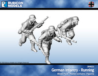 284023 German Infantry Running- Pewter