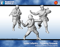 284034 Soviet Infantry Throwing Grenade- Pewter