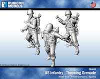 284045 US Infantry Throwing Grenade- Pewter