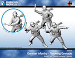 284048 German Infantry Throwing Grenade- Pewter