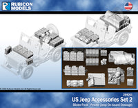 284051 US Jeep Accessories Set 2: Jeep Onboard Stowage- Pewter