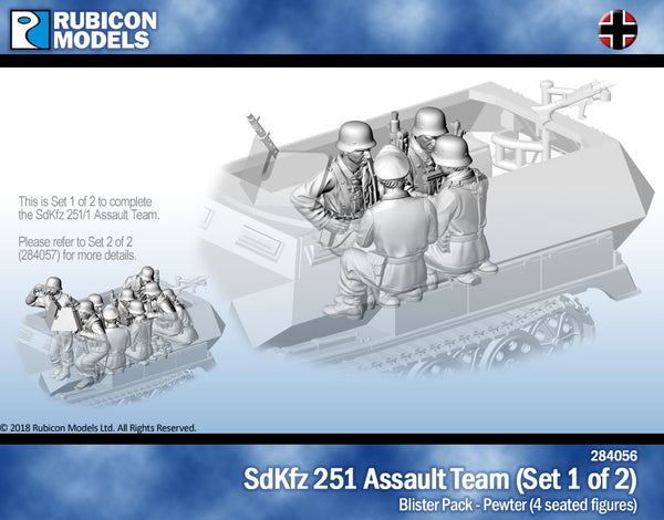 284056 SdKfz251/1 Assault Team: Set 1 of 2- Pewter