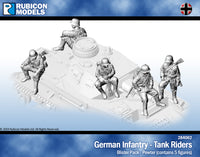 284062 German Infantry Tank Riders- Pewter