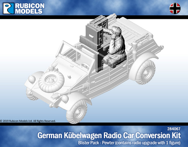 284067 Kubelwagen Radio Car Conversion with Crew- Pewter