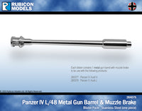 Panzer IV Ausf F/F2/G/H w/Metal Gun Barrel & Muzzle Brake Bundle: 280077+284075