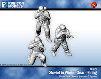 284079 Soviet Infantry in Winter Gear Firing- Pewter