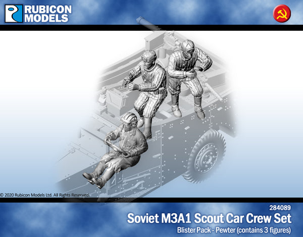 284089 Soviet M3A1 Scout Car Crew- Pewter