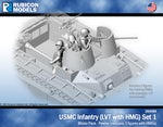 284099 USMC Infantry - LVT with HMG Set 1- Pewter