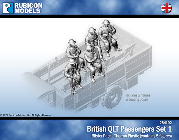 284102 British QLT Truck Passengers Set 1- Thermoplastic