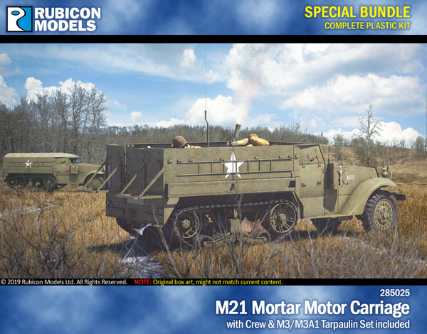 M21 Mortar Motor Carriage or M3/M3A1 with Tarpaulin Set Bundle: 280027+280053